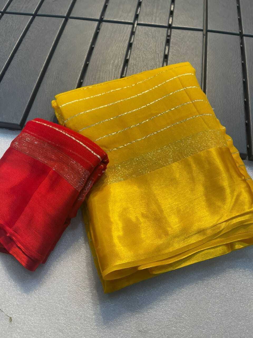 Beautiful Georgette Sarees With Satin Border