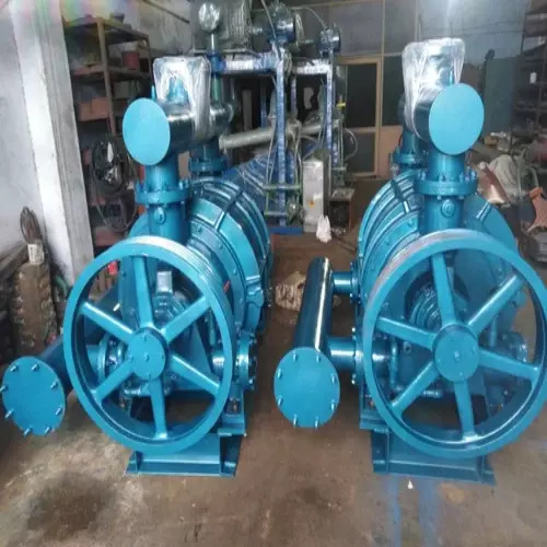 Industrial Water Ring Vacuum Pump - Color: Blue