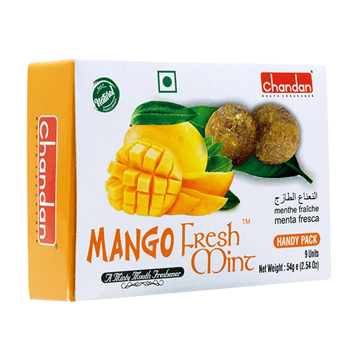 54g Mango Fresh Mint Mouth Freshener Packaging: Bag
