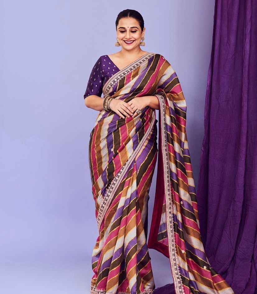 Digital Printed Saree - Silk Material, Multi-color Fashion | Trendy Design, All Season Wear