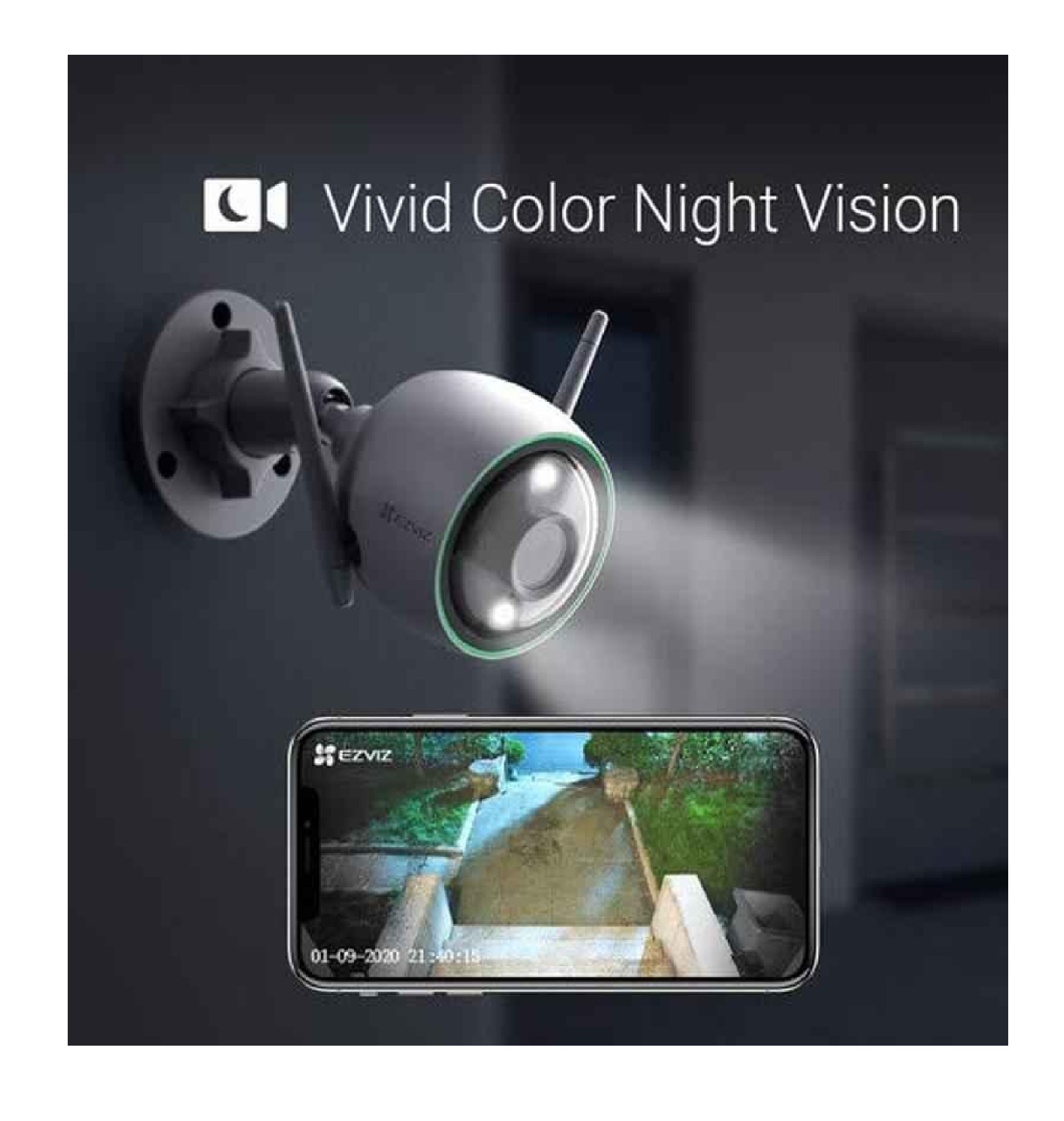 Ezviz C3n Full Hd 1080p Ip67 White Wi-fi Outdoor Home Security Camera