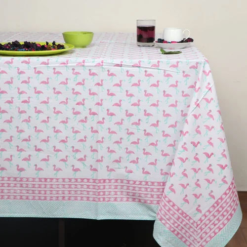 Hand Block Printed Cotton Table Cover