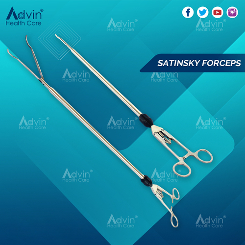 Manual Laparoscopic Satinsky Forceps