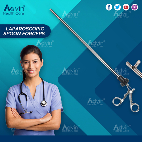 Manual Laparoscopic Spoon Forceps