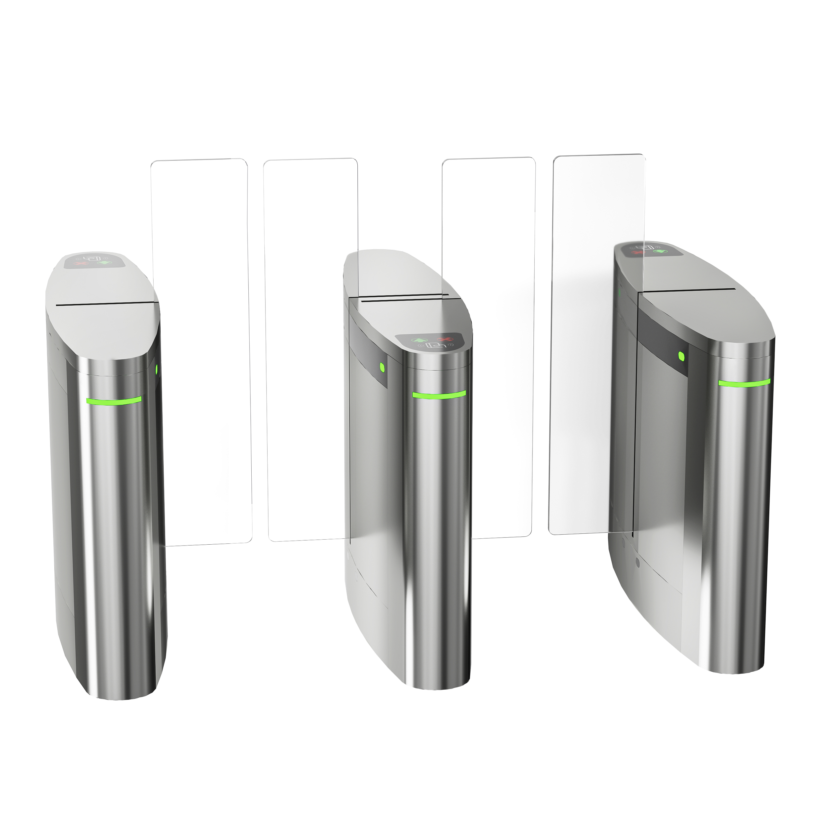 Glass Silding Turnstile
