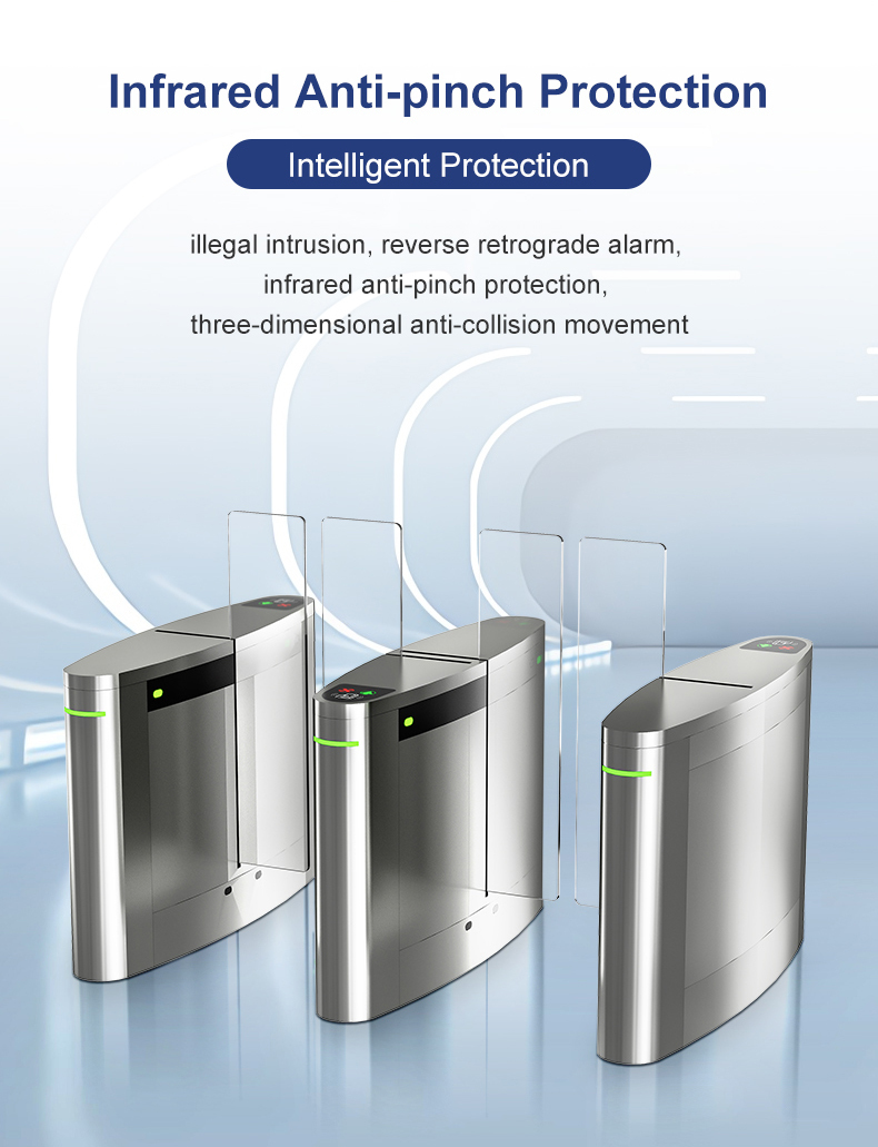 Glass Silding Turnstile