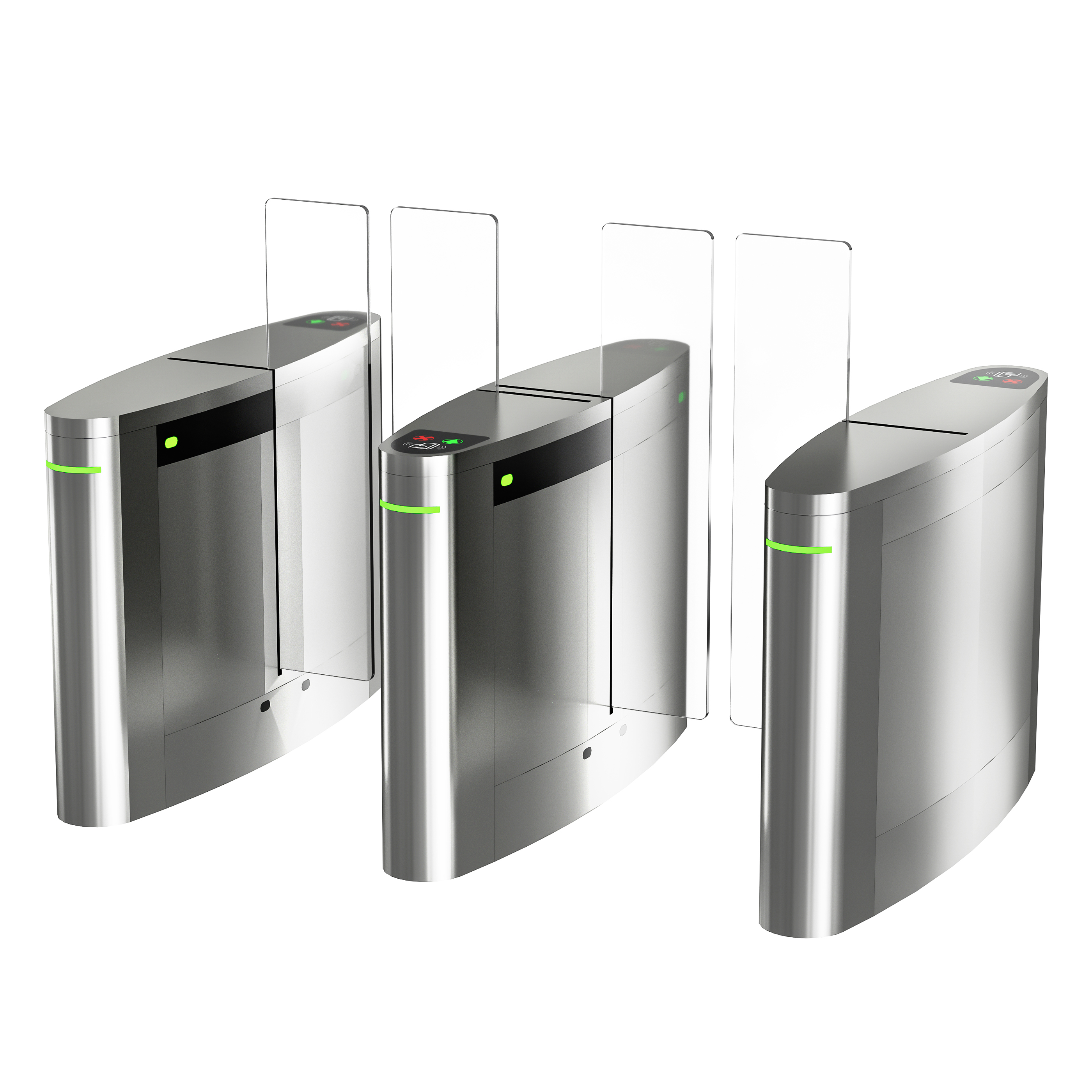 Glass Silding Turnstile