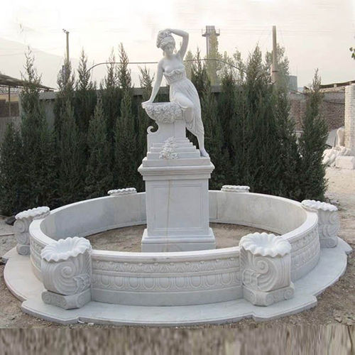 White Marble Statue Fountain Lighting: Led Lamp