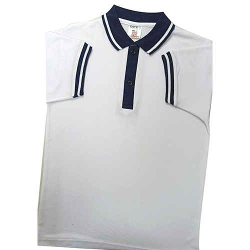 व्हाइट स्कूल यूनिफ़ॉर्म टी-शर्ट आयु समूह: वयस्क