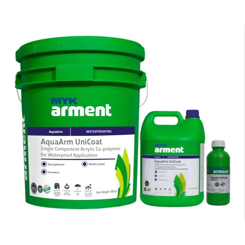 White Aquaarm Unicoat Single Component Acrylic Co Polymer For Coating Chemical