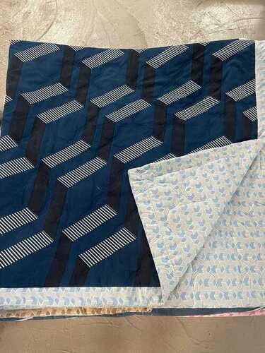 Comforter - King Size 100% Cotton, 90x100 Inch Multi-Color Fade Resistant | Reversible Design, Soft to the Touch, Quality Stitching, Washable, Ideal for All-Season Use