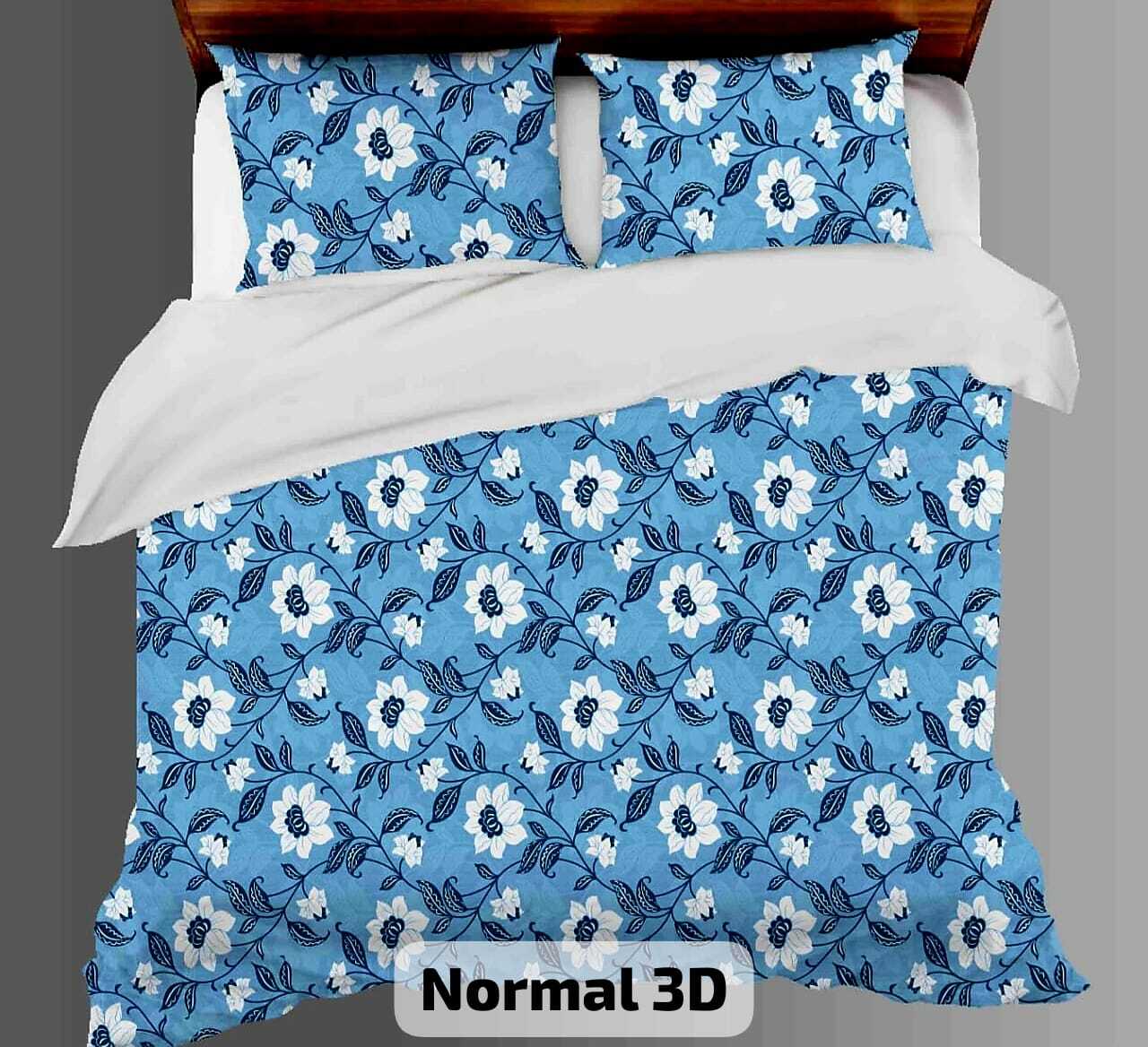 Polycotton Bed Sheets - King Size, Multicolor Printed Design | Washable, Lightweight Polyester Filling, 150 Thread Count For Ultimate Luxury And Comfort