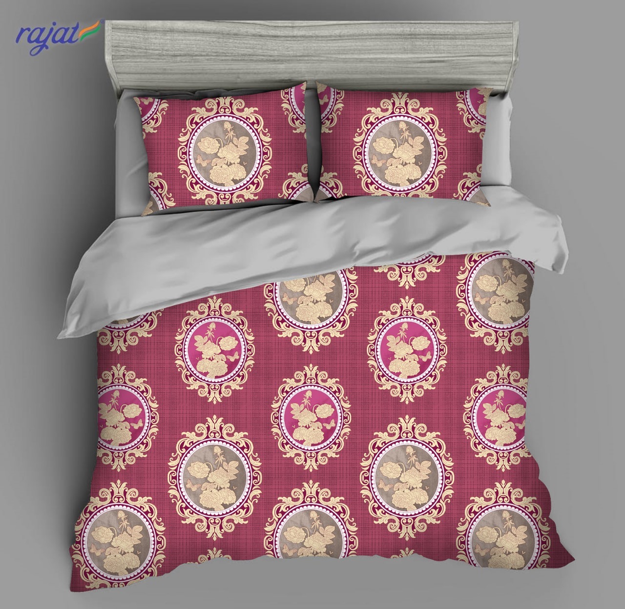 Polycotton Bed Sheets - King Size, Multicolor Printed Design | Washable, Lightweight Polyester Filling, 150 Thread Count For Ultimate Luxury And Comfort