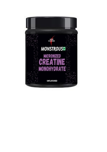 MONSTROUS Micronized Creatine Monohydrate (बिना स्वाद) 300g