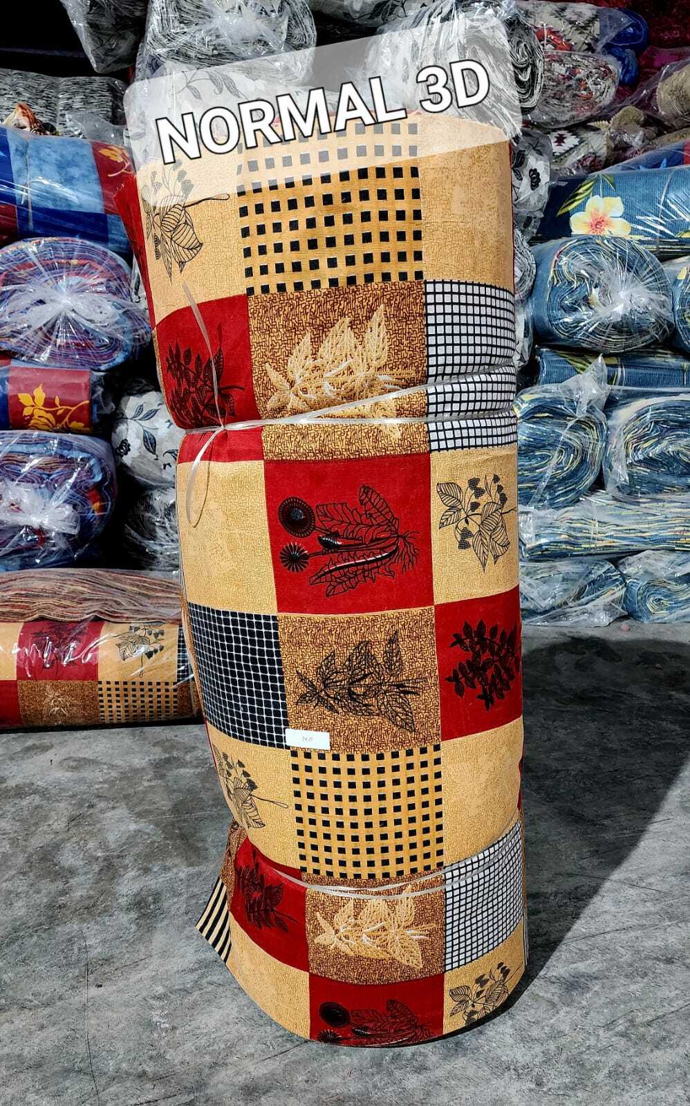 3d Polycotton Printed Bedsheet Fabric - Full Size, Multicolor, 88" Width, Washable Polyester, 150 Thread Count, Regular Use, 140 Meter Length