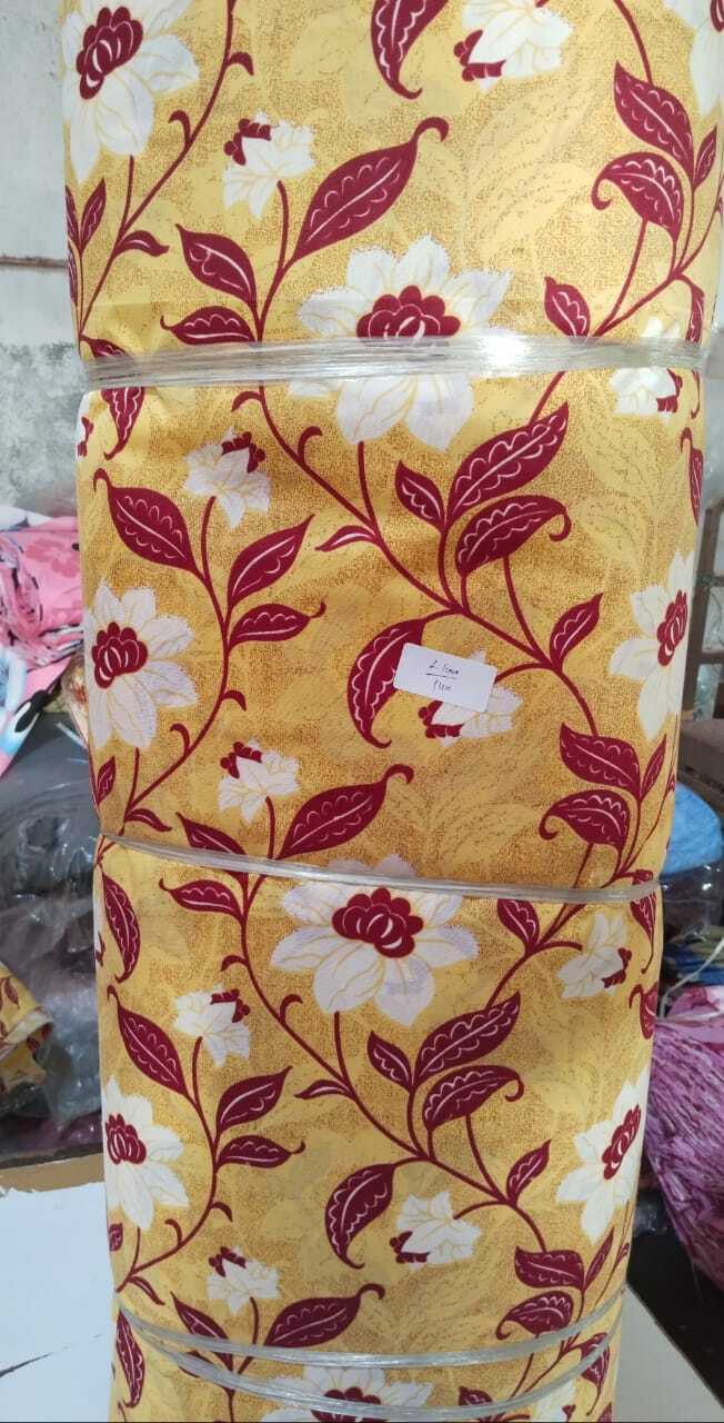3d Polycotton Printed Bedsheet Fabric - Full Size, Multicolor, 88" Width, Washable Polyester, 150 Thread Count, Regular Use, 140 Meter Length