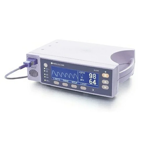 Nellcor Pulse Oximeter Machine - Metal Build, Led Display, Electric Powered, Spo2 Range 60%-100% | Visual Alarm Feature, Trusted Accuracy & Reliability In Patient Monitoring