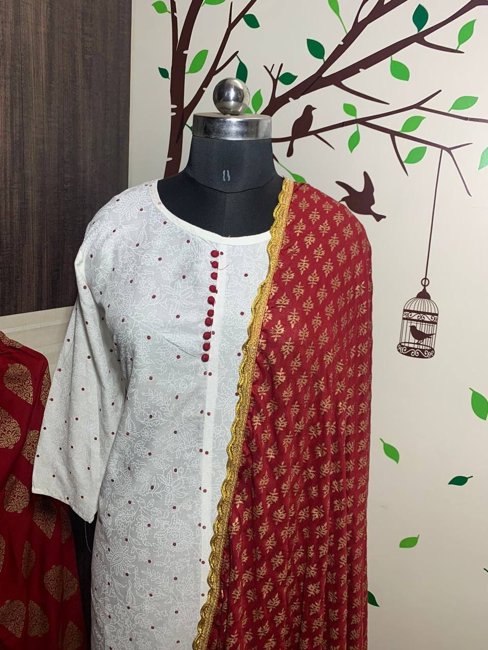 Kurti Pant Dupatta Set For Formal Occasions