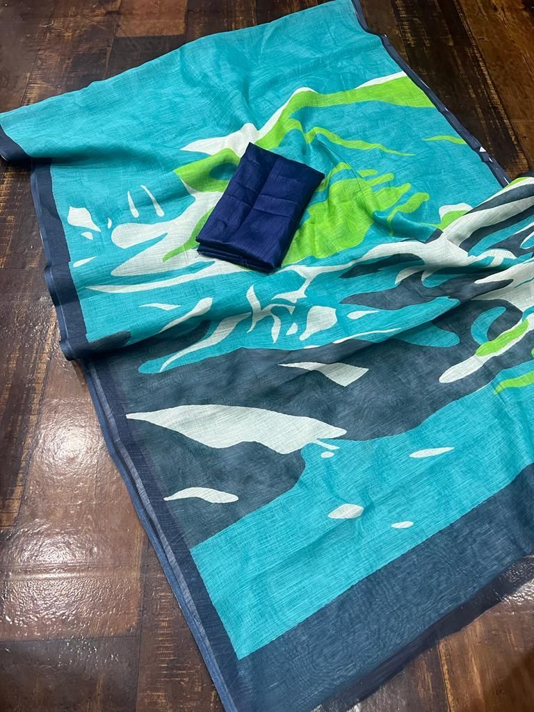 Linen Sarees For A Stylish Look