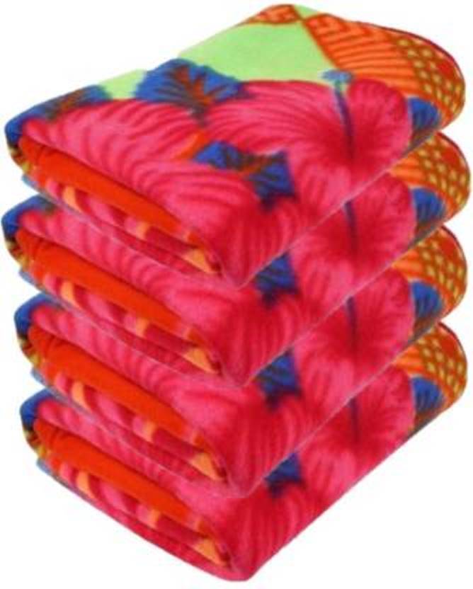 350 Gram Polar Fleece Printed Blanket - Plush Soft Polyester Fabric, 90x60 Inch Queen Size, Whip Stitch Edges, Ideal For Bedding And Travel