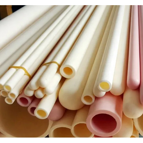 पीले सिरेमिक ट्यूब - दोनों सिरे खुले हैं