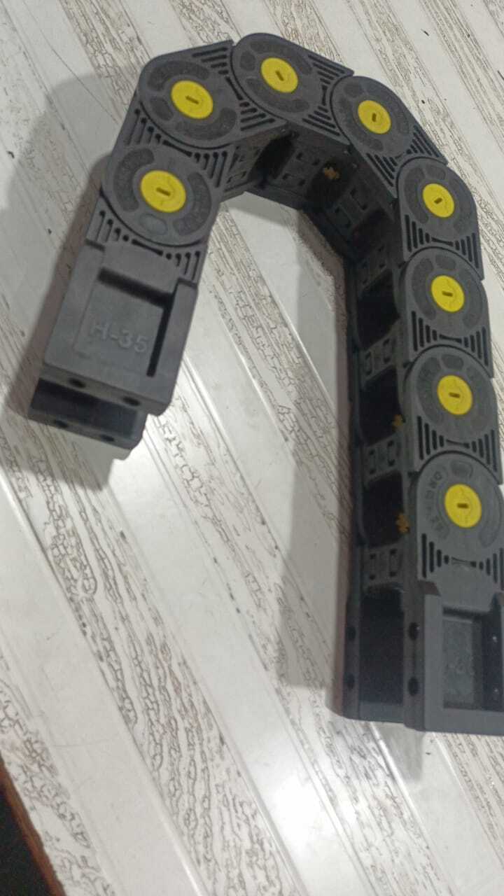 Cable Drag Chain - Nylon-66, 35x50mm, Black | Suitable For Agriculture And Machinery Use, 1 Year Warranty, Weight 1.35kg