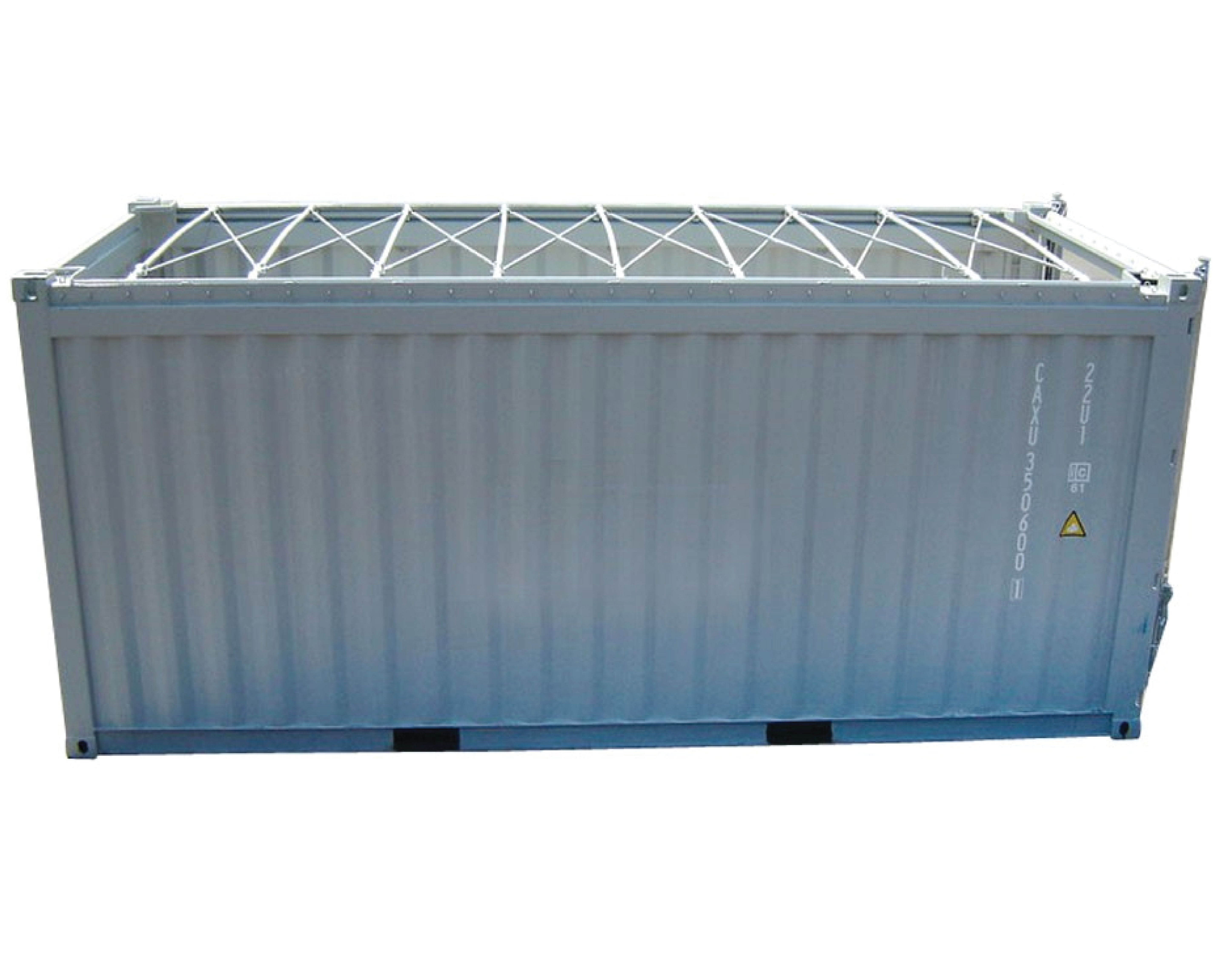Open Top Container - 40ft Size, 39''-6" X 7''-9" X 8''-10" Dimensions | Corten Steel, Marine Coating, 4000 Capacity, 67.6 Volume