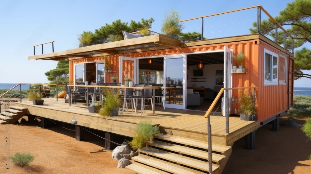 Portable Restaurant Container - Mild Steel, 40x8 Feet, Isolated Design, 9.5 Ft Height | Capacity: 4000 Ton/day, Ideal For Business & Personal Use