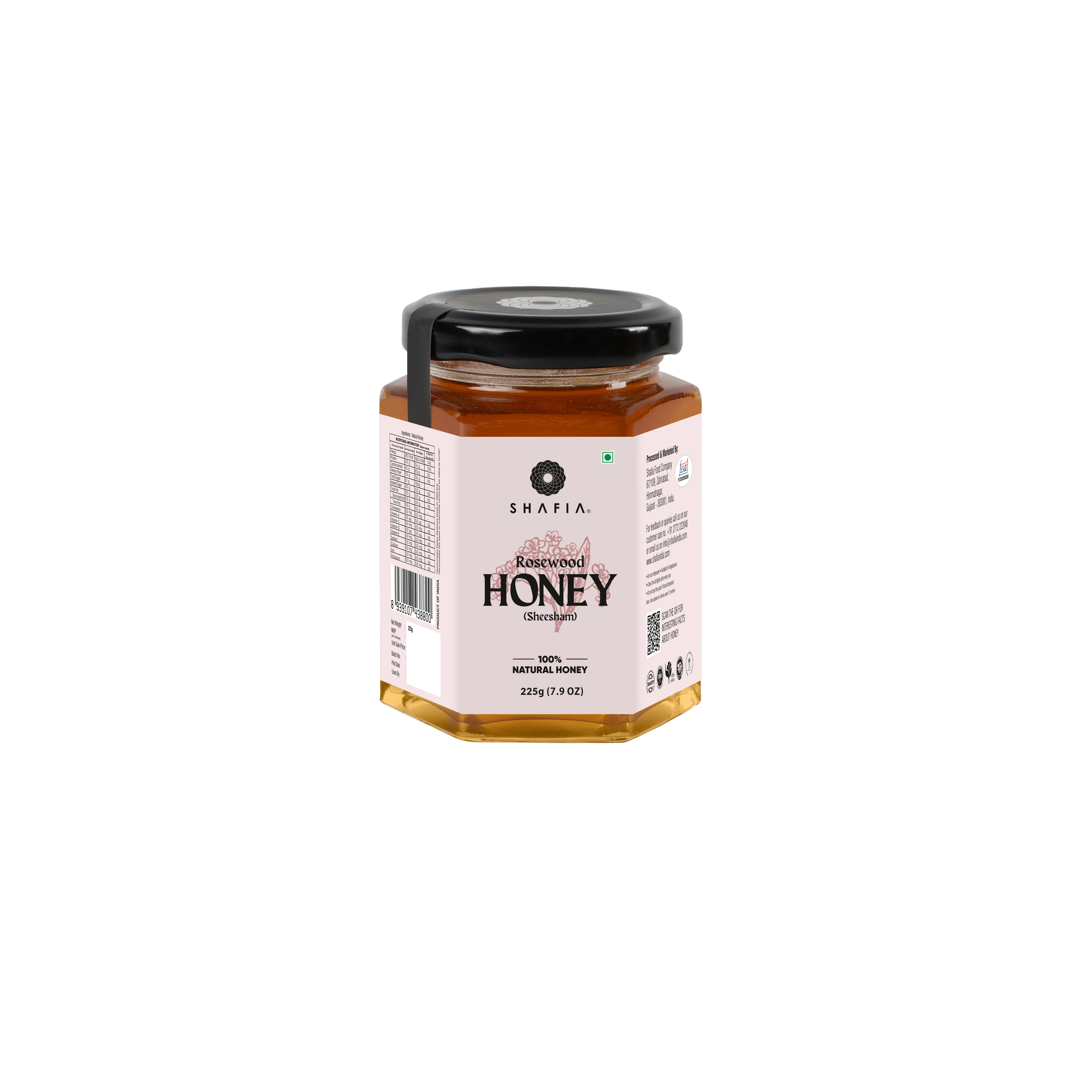 Rosewood Honey - Diastase Activity 3.56%, Hmf 25.38, Moisture 18.60% | Rich In Antioxidants, Source Of Minerals & Vitamins, Ideal For Health & Beauty