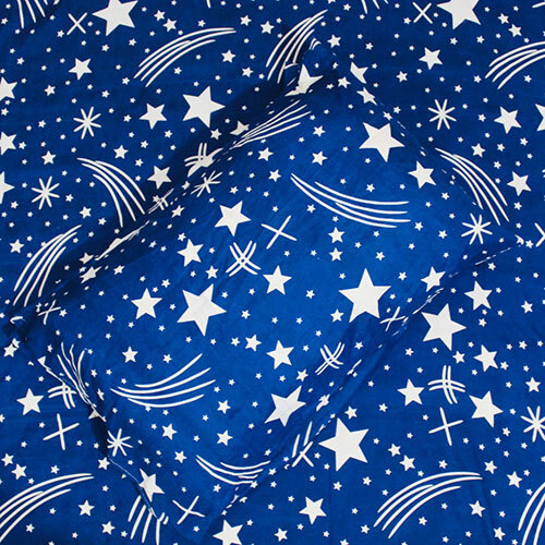 Sky High Design Bed Sheet - 100% Cotton, Full Size | Different Available Colors, Printed Pattern, Plain Style For Commercial And Household Use