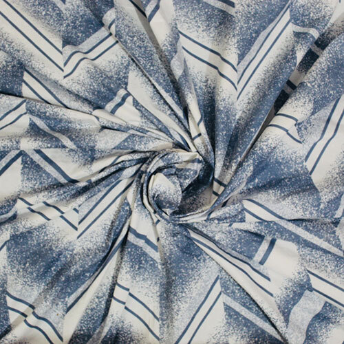 Blue And Grey Stripe Design Bed Sheet - 100% Cotton, Full Size | Available In Multiple Colors, Printed Pattern, Suitable For Commercial / Household Use