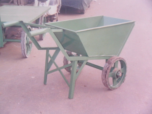Heavy Duty Wheel Barrow - Durable Steel Frame, 6 Cubic Feet Capacity, Ergonomic Handle, Puncture-Resistant Tire