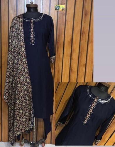 mirror work kurti