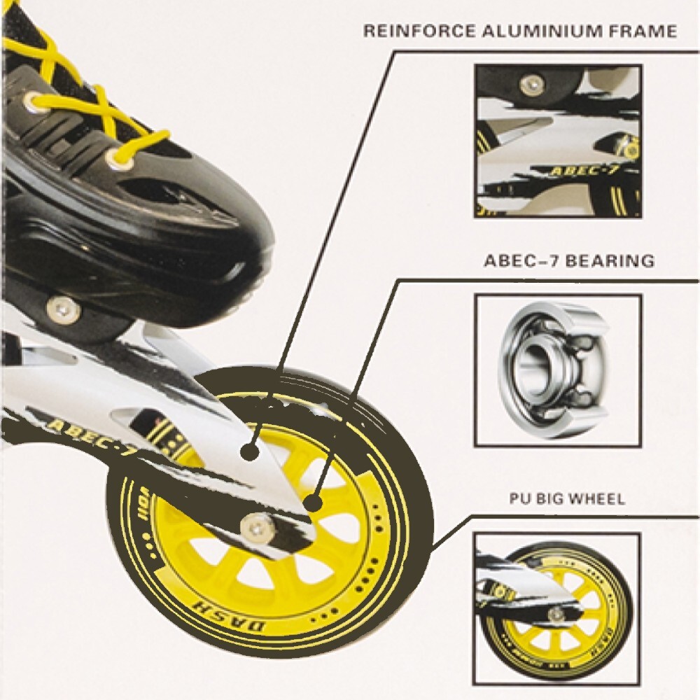 Blue/black Inline Skates Speed