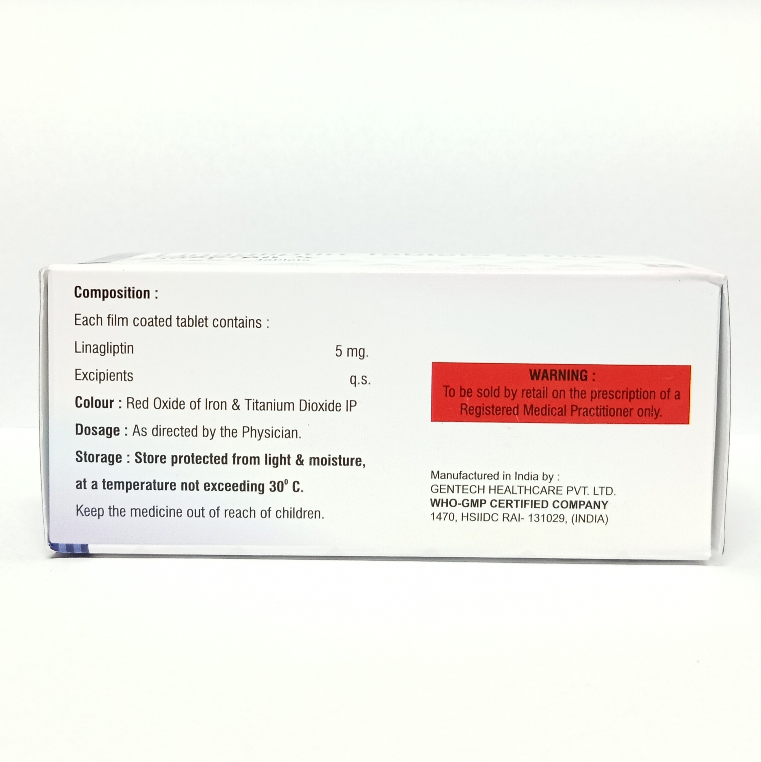 Linagliptin Tablet Recommended For: Diabets Type 2