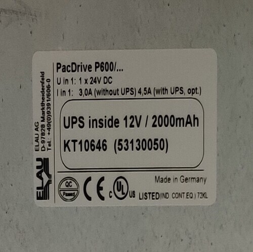 Schneider P600/10/1//1/1/1/1/00 Servo Controller
