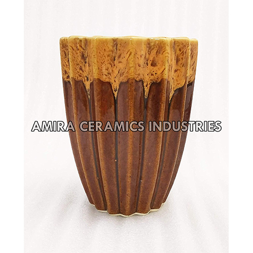 Ceramic Pot - Green Finish, Indian Regional Style With Elegant Design