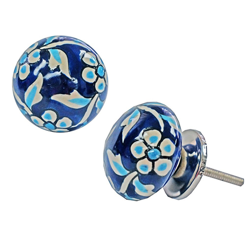 Ceramic Door Knobs - Decorative Indian Design | Elegant Style For Home Enhancement