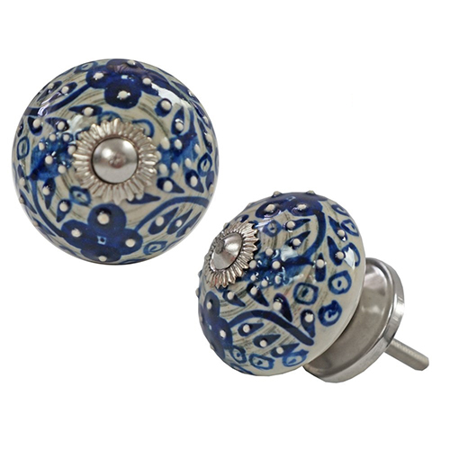 Ceramic Door Knobs - Decorative Indian Design | Elegant Style For Home Enhancement