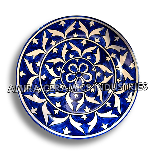 Dinner Plate - Ceramic Material, Polished Surface Finish | Elegant Design For Stylish Dining Experiences