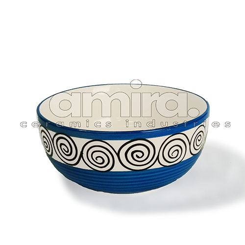 Serving Bowl - Ceramic, Polished Finish | Elegant Design For Stylish Dining And Entertaining