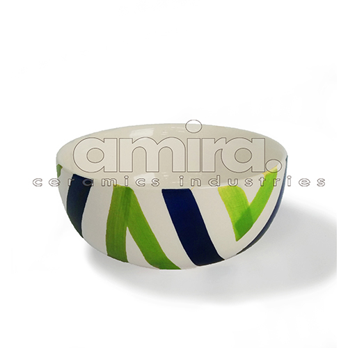 Serving Bowl - Ceramic, Polished Finish | Elegant Design For Stylish Dining And Entertaining