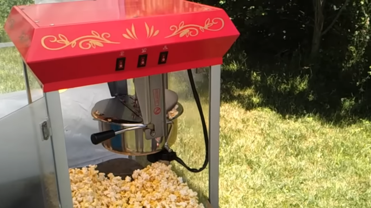 Gas Popcorn Making Machine - Color: Silver