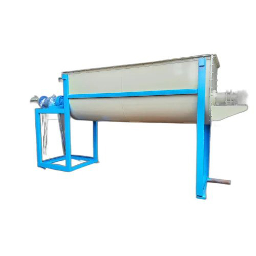 Ribbon Blender Mixer Machine - Mild Steel, Horizontal Shape, White & Blue Color | Automatic Operation, 1 Year Warranty