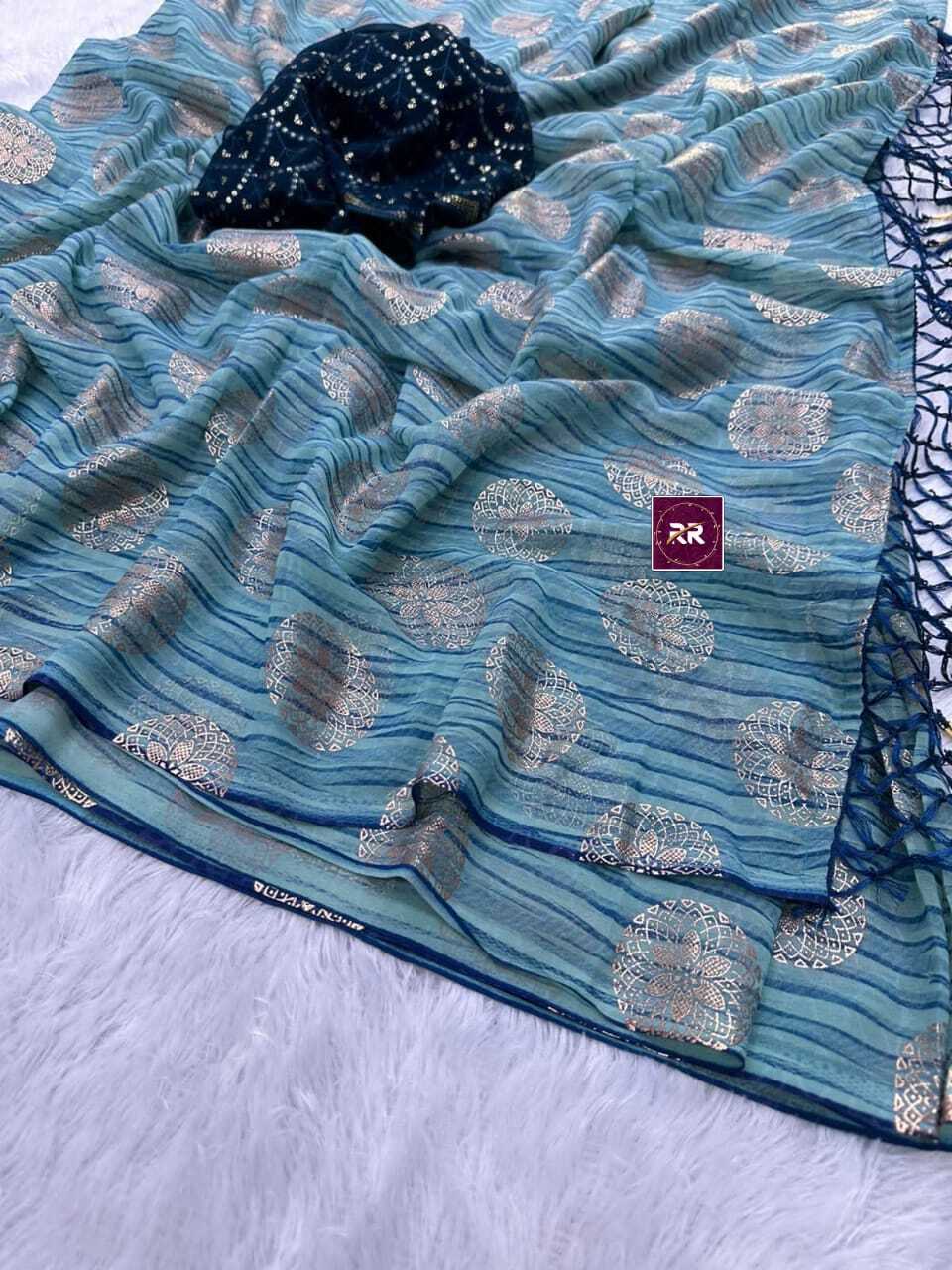 Stylish Georgette Saree - Light Weight, Vibrant Colors | Alluring Look, Comfortable, Elegant, Versatile, Latest Design, Eye Catching