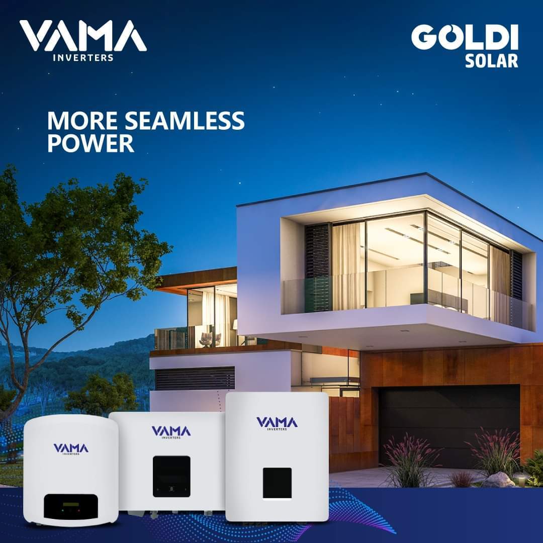 White Vama On Grid Inveter 3 Phase Goldi Solar 8 Kw