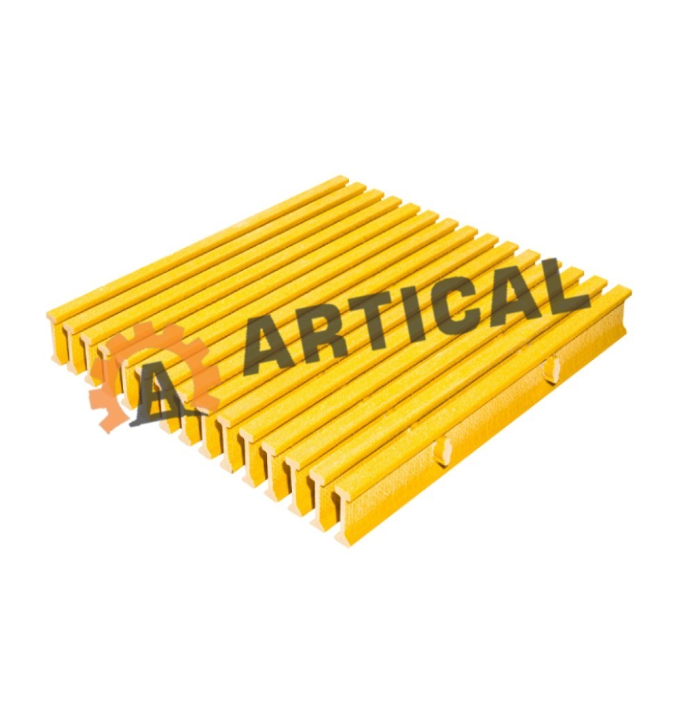 Frp Pultruded Grating - Color: Yellow/ Light Gray/ Dark Gray/ Red