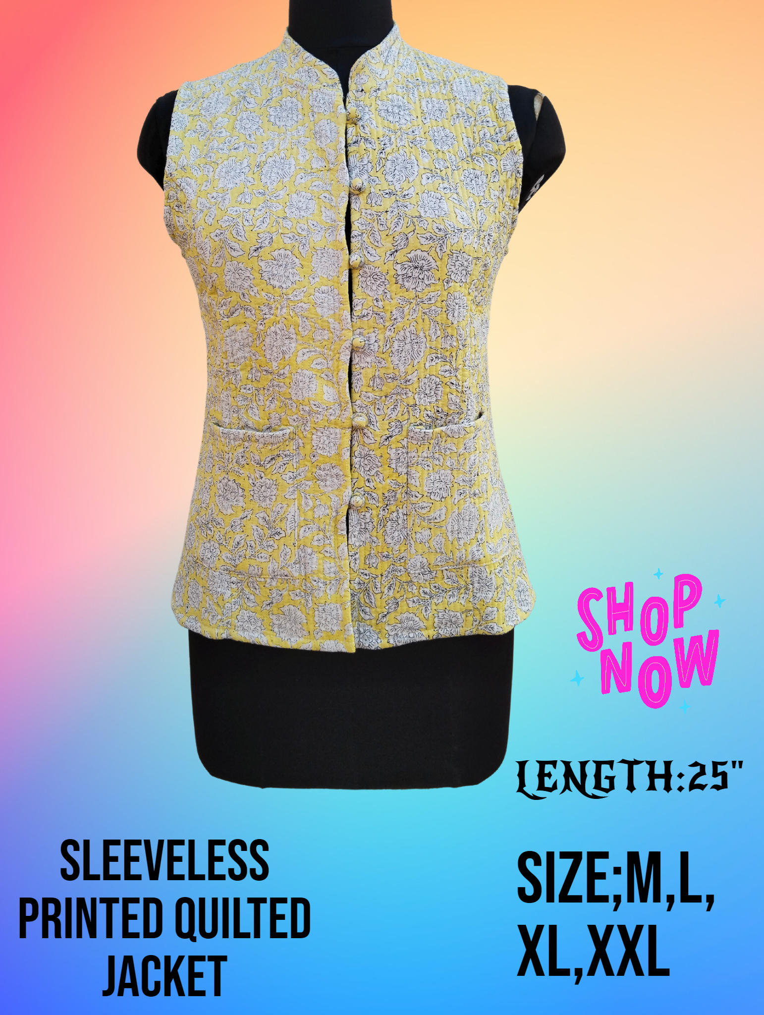 Short Quilted Jacket - Color: Show As Images