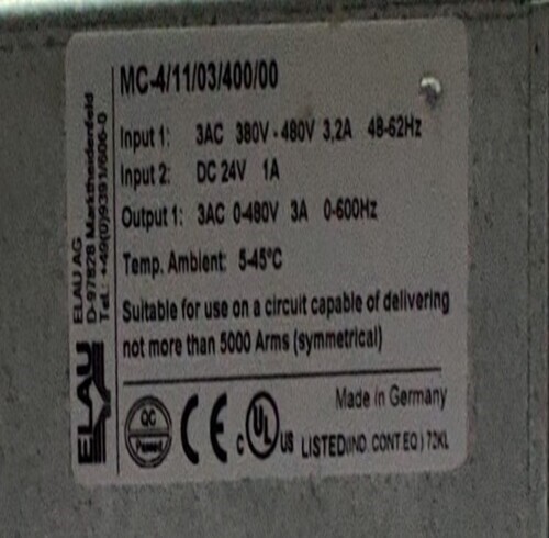Schneider Mc-4/11/03/400/00 Servo Drive - Advanced Servo Control Technology | Reliable Performance, Precision Motion Control