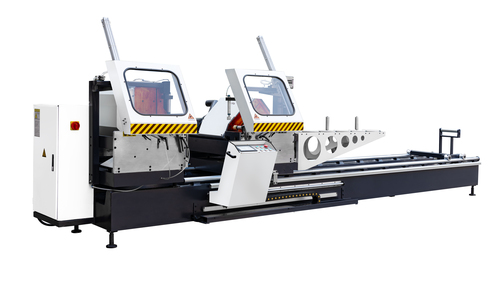 KT-383FC सीएनसी स्वचालित एल्युमिनियम डबल हेड कटिंग मशीन